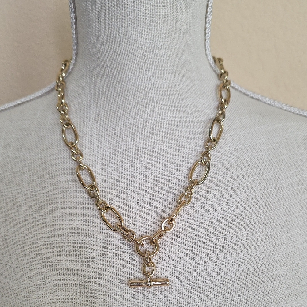 Park Lane Gold Chain & Crystal Necklace